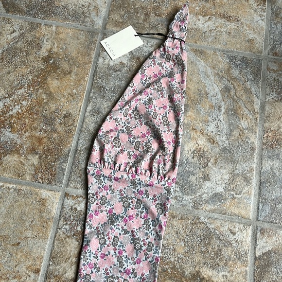 Acacia Baker Printed Bikini Top Extra Small Bandeau Tie Front Size Large NWT - Picture 10 of 15